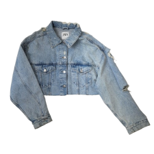 ZARA 자라 데님 크롭 자켓