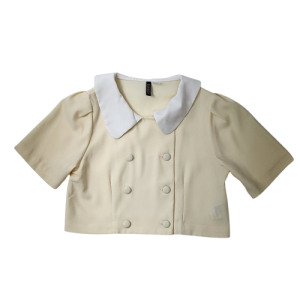 H&M 크롭 카라 블라우스 (S)