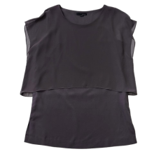 캐리스노트 차콜 나시 블라우스