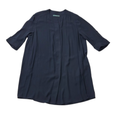 크로코다일 네이비 롱 블라우스 (95)