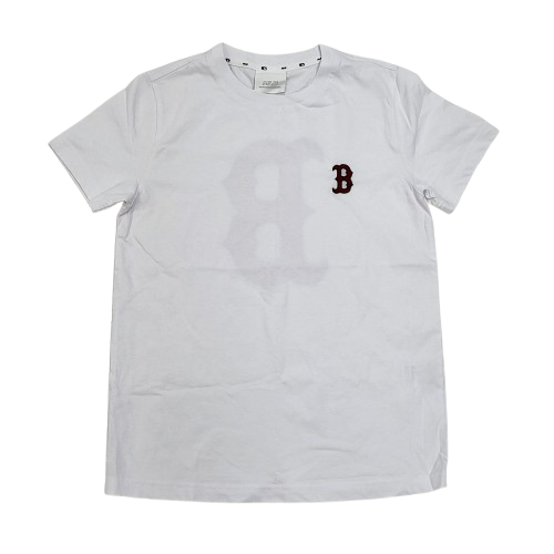 MLB 화이트 B 반팔 티셔츠 (XS)