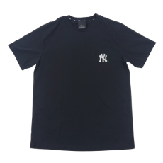 MLB 자수패치 블랙 반팔티 (L)